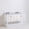 60 inch traditional white Bathroom Vanity for floor