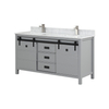 60 inch grey modern Bathroom Vanity for floor