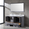 60 inch antique grey Bathroom Vanity with sink