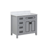 36 inch stone grey Bathroom Vanity for floor