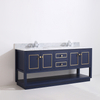 72 inch navy blue free standing Bathroom Vanity