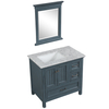 36 inch antique blue floor mounted Bathroom Vanity