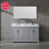 60 inch gray floor mounted Bathroom Vanity