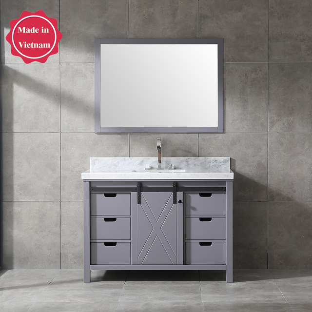 48 inch modern grey Bathroom Vanity