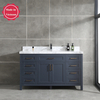 60 inch navy blue free standing Bathroom Vanity