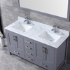 60 inch gray corner Bathroom Vanity
