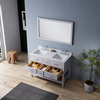 48 inch grey corner Bathroom Vanity