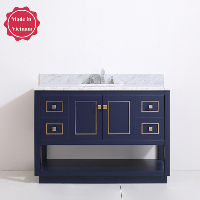 small 48 inch blue Bathroom Vanity