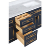72 inch navy blue free standing Bathroom Vanity
