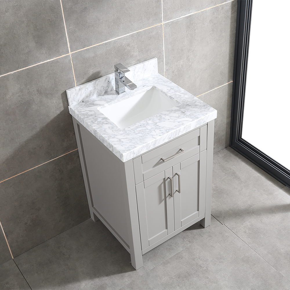 24 inch grey corner Bathroom Vanity