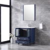 modern navy blue floor mounted Bathroom Vanity