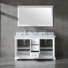 60 inch small White wood Bathroom Vanity