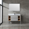 modern grey free standing Bathroom Vanity