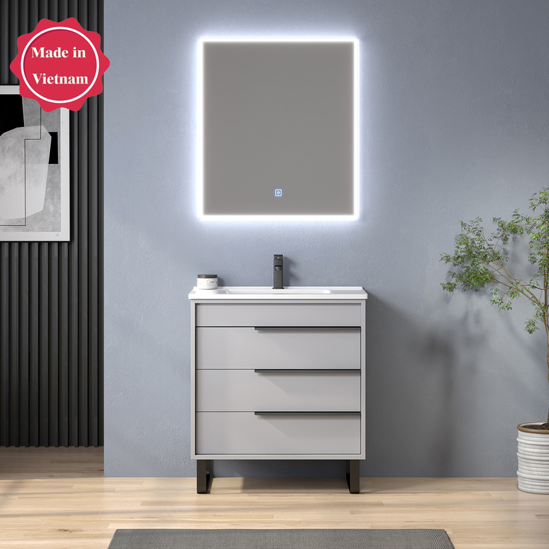 30 inch small grey Bathroom Vanity