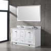 60 inch modern white Bathroom Vanity for floor