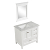 36 inch modern white free standing Bathroom Vanity