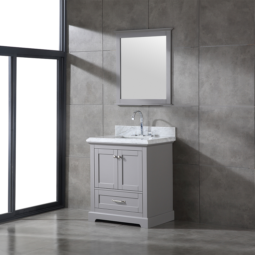 30 inch rustic grey Bathroom Vanity for floor
