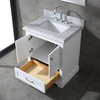 30 inch white small free standing Bathroom Vanity