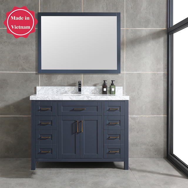 48 inch blue corner Bathroom Vanity
