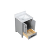 24 inch gray free standing Bathroom Vanity