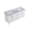 72 inch white corner Bathroom Vanity