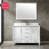 48 inch white floor mounted Bathroom Vanity