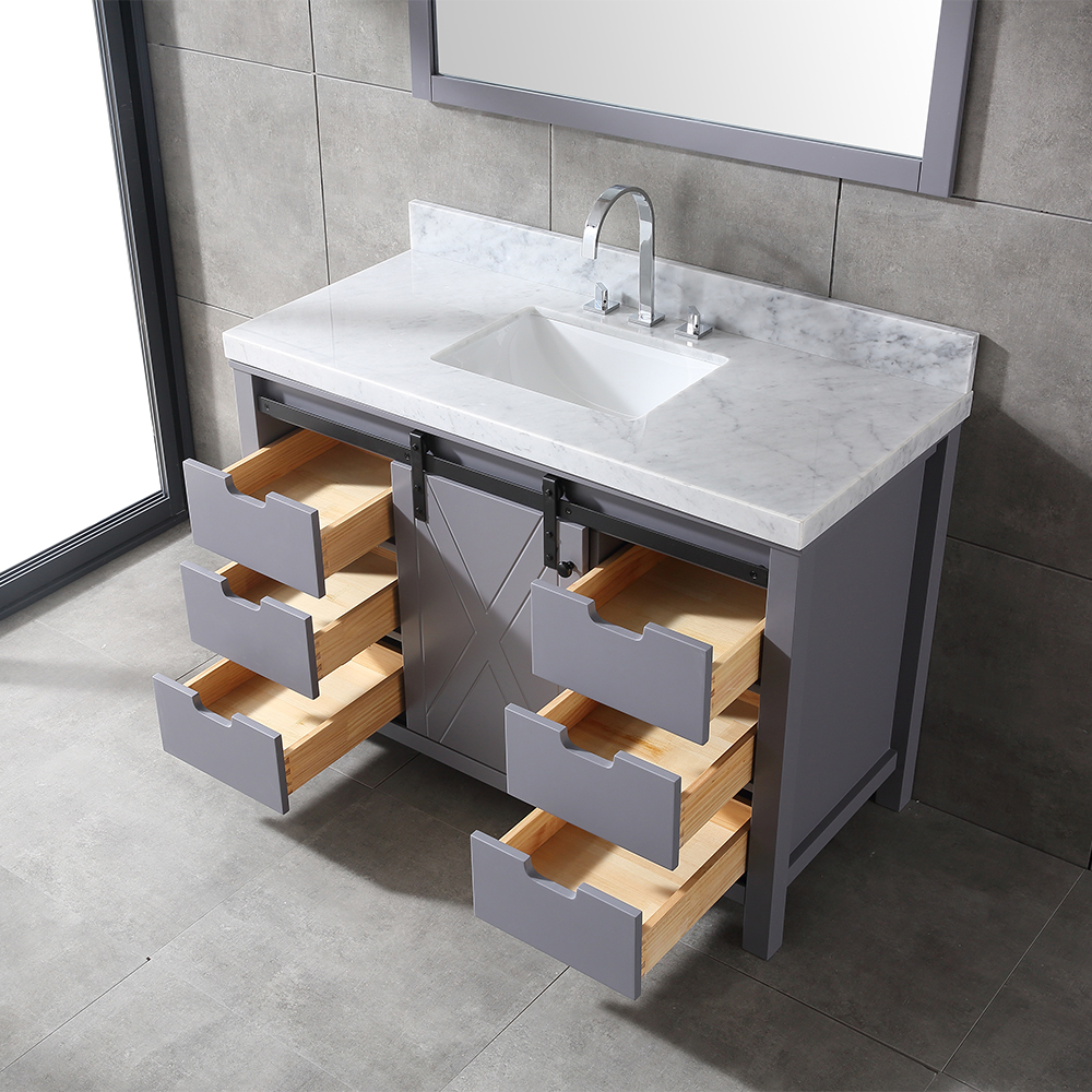 48 inch modern grey Bathroom Vanity