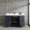60 inch navy blue free standing Bathroom Vanity