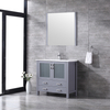 36 inch gray floor mounted Bathroom Vanity
