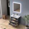 30 inch navy blue free standing Bathroom Vanity
