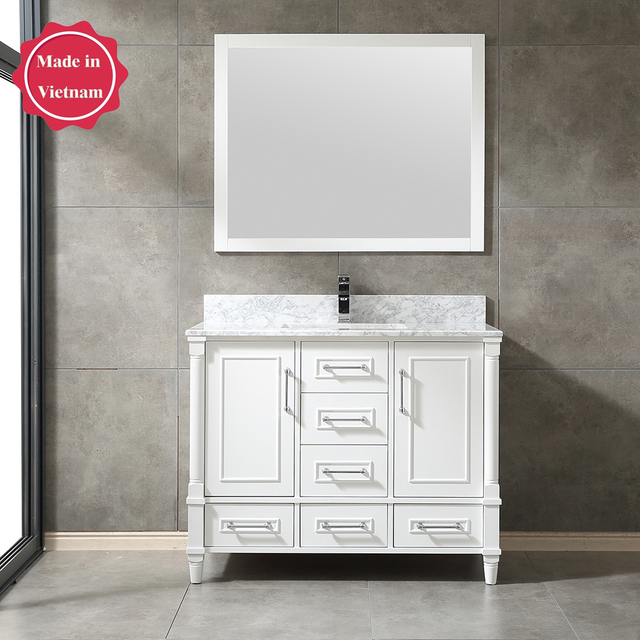 42inch white corner Bathroom Vanity