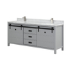 antique 72 inch grey Bathroom Vanity
