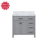small 36 inch gray Bathroom Vanity