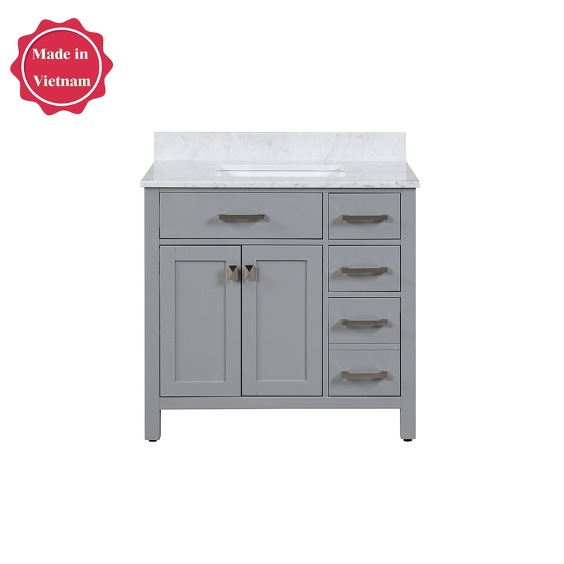 small 36 inch gray Bathroom Vanity