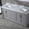 traditional 72 inch grey Bathroom Vanity