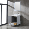 small gray floor mounted Bathroom Vanity