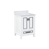 24 inch single white Bathroom Vanity with sink
