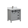 30 inch grey traditional free standing Bathroom Vanity
