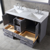 60 inch antique grey Bathroom Vanity with sink