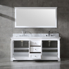 72 inch white modern floor mounted Bathroom Vanity