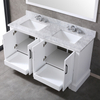 60 inch white free standing Bathroom Vanity