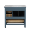 36 inch antique blue floor mounted Bathroom Vanity