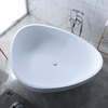 Abnormity shape adults matt white free standing solid surface bathtub