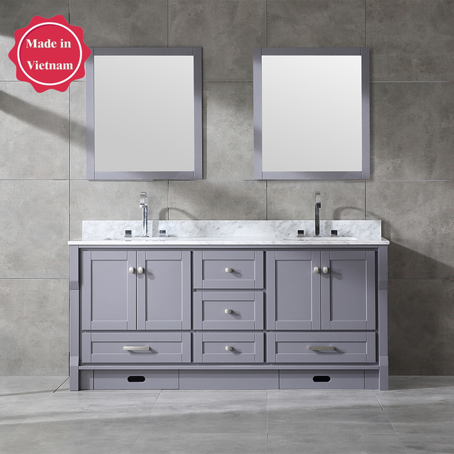 72 inch grey free standing Bathroom Vanity
