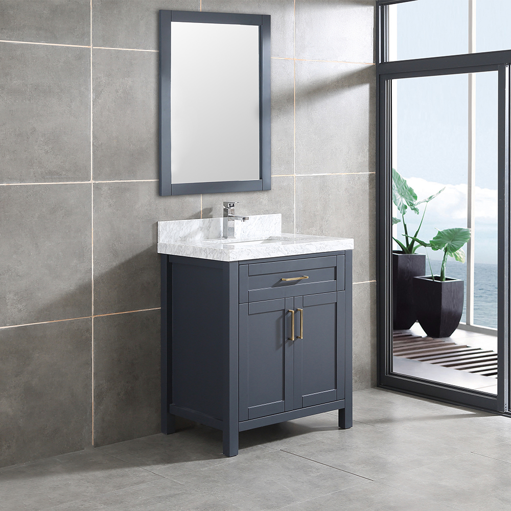 30 inch blue floor mounted Bathroom Vanity