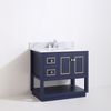 36 inch navy blue floor mounted Bathroom Vanity