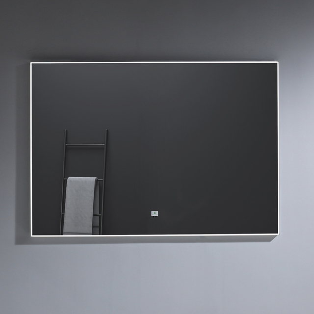 60 inch personalised wall mounted bathroom LED mirror with matel frame