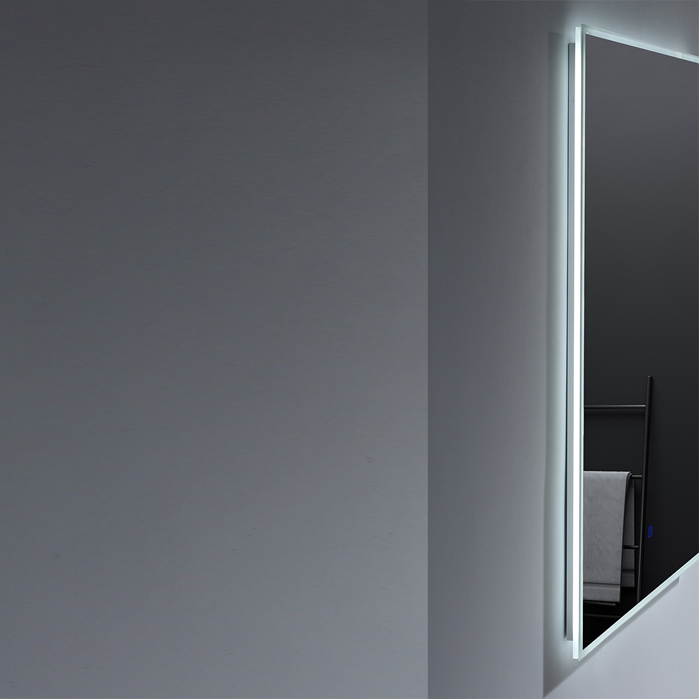 18inch dressing wall mounted bathroom defogging LED mirror