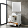 36 inch white free standing Bathroom Vanity