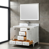 42inch white corner Bathroom Vanity